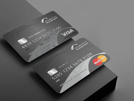 VISA Signature and World Mastercard Credit cards only for Platinum Account holders