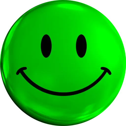 happy green face